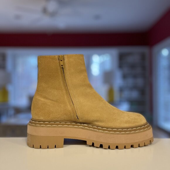38 - Proenza Schouler Tan Suede Lug Sole Chelsea Boots - Picture 1 of 9